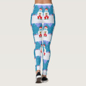 dr santa claus covid kermas gezichtsmasker leggings (Achterkant)