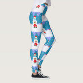 dr santa claus covid kermas gezichtsmasker leggings (Rechts)