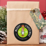 Dr. Seus | Kat in het Pet | Christmas Gift Label<br><div class="desc">Voeg dit leuke Dr. Seuss Grinch cadeau label toe aan elk vakantiegeschenk.</div>