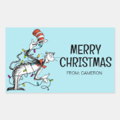 Dr. Seus | Kat in het Pet | Christmas Gift Label (Voorkant)