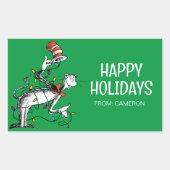 Dr. Seus | Kat in het Pet | Christmas Gift Label (Voorkant)