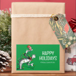 Dr. Seus | Kat in het Pet | Christmas Gift Label<br><div class="desc">Voeg dit leuke Dr. Seuss cadeau label toe aan elk vakantiegeschenk.</div>