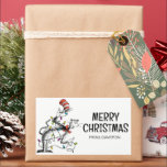 Dr. Seus | Kat in het Pet | Christmas Gift Label<br><div class="desc">Voeg dit leuke Dr. Seuss cadeau label toe aan elk vakantiegeschenk.</div>