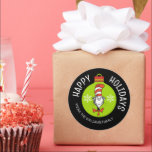 Dr. Seus | Kat in het Pet | Christmas Gift Label<br><div class="desc">Voeg dit leuke Dr. Seuss Grinch cadeau label toe aan elk vakantiegeschenk.</div>