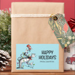 Dr. Seus | Kat in het Pet | Christmas Gift Label<br><div class="desc">Voeg dit leuke Dr. Seuss cadeau label toe aan elk vakantiegeschenk.</div>