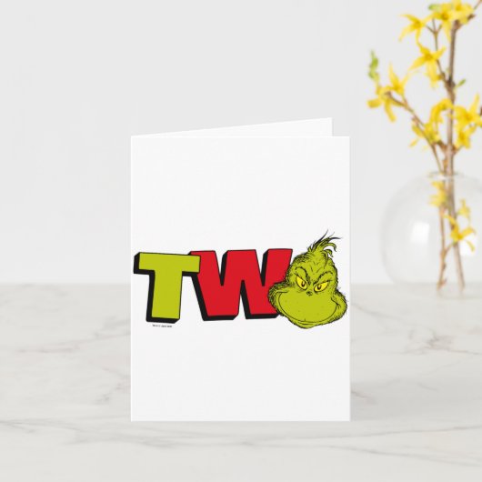 Dr Seuss 2nd Birthday Two Baby  Kaart (Gele Bloem)