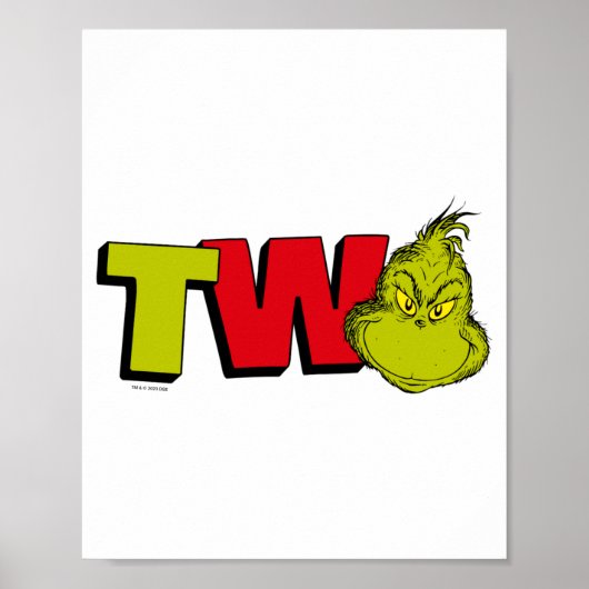 Dr Seuss 2nd Birthday Two Baby  Poster (Voorkant)