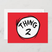 Dr. Seuss | Aangepast ding één ding twee Briefkaart (Voorkant / Achterkant)