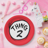 Dr. Seuss | Aangepast ding één ding twee Papieren Bordje (Feest)