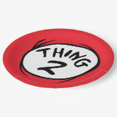 Dr. Seuss | Aangepast ding één ding twee Papieren Bordje (Gekanteld)