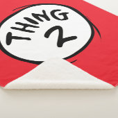 Dr. Seuss | Aangepast ding één ding twee Sherpa Deken (3/4)
