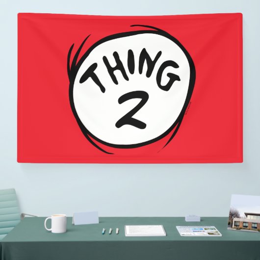 Dr. Seuss | Aangepast ding één ding twee Spandoek (Beurs)