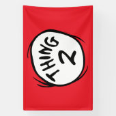 Dr. Seuss | Aangepast ding één ding twee Spandoek (Verticaal)