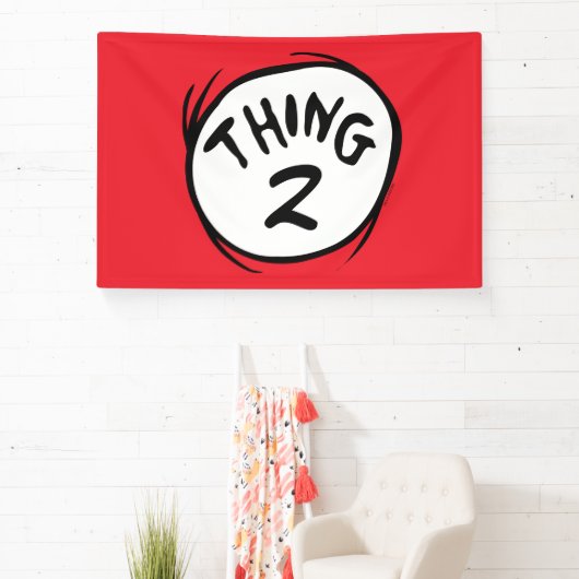 Dr. Seuss | Aangepast ding één ding twee Spandoek (Insitu)