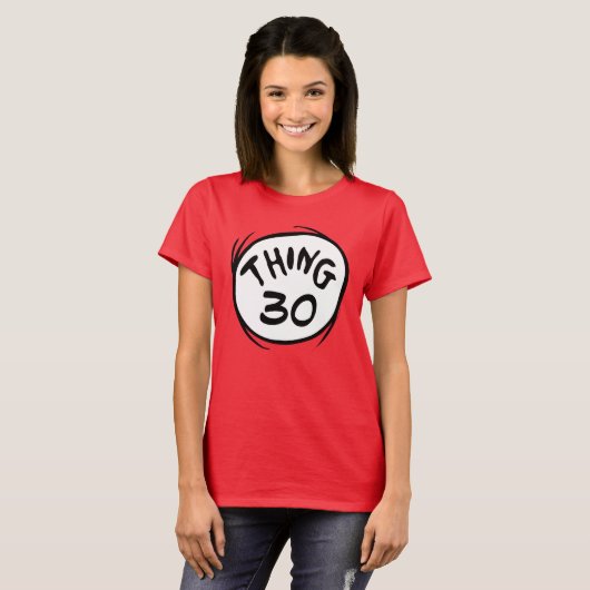 Dr. Seuss | Aangepast ding één ding twee T-shirt (Voorkant volledig)