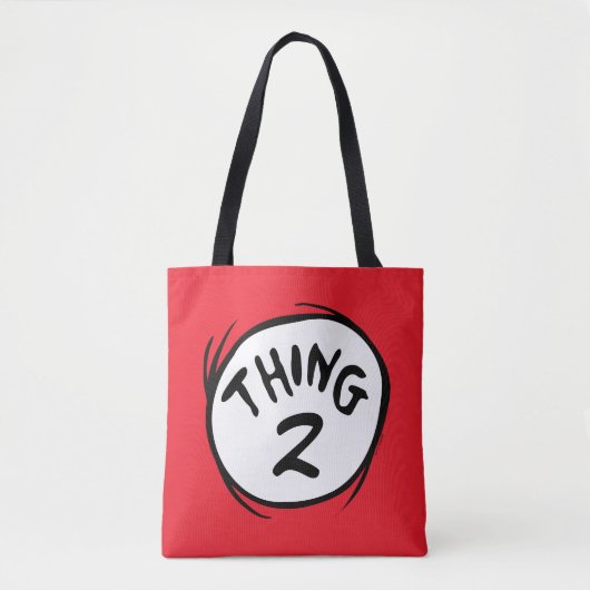 Dr. Seuss | Aangepast ding één ding twee Tote Bag (Voorkant)