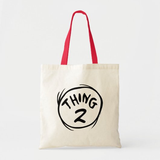 Dr. Seuss | Aangepast ding één ding twee Tote Bag (Voorkant)