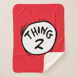 Dr. Seuss   Aangepast Thing One Thing Two Sherpa Deken