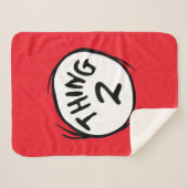 Dr. Seuss | Aangepast Thing One Thing Two Sherpa Deken (Voorkant (horizontaal))
