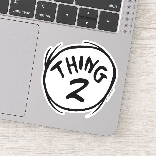 Dr. Seuss | Aangepast Thing One Thing Two Sticker (Detail)