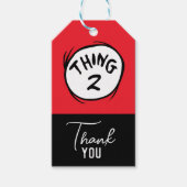Dr. Seuss | Aangepaste Thing One Thing Two Cadeaulabel (Voorkant)