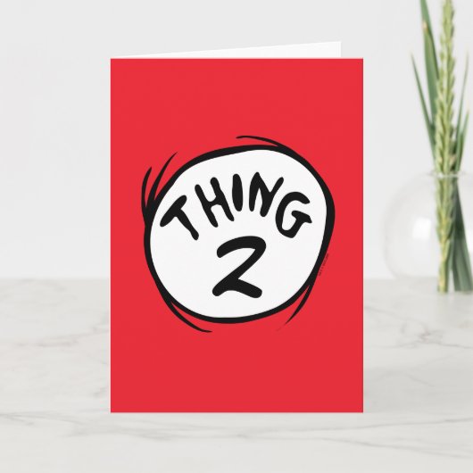 Dr. Seuss | Aangepaste Thing One Thing Two Kaart (Voorkant)