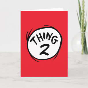 Dr. Seuss   Aangepaste Thing One Thing Two Kaart