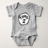 Dr. Seuss | Aangepaste Thing One Thing Two Romper (Voorkant)