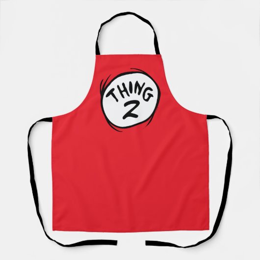 Dr. Seuss | Aangepaste Thing One Thing Two Schort (Voorkant)