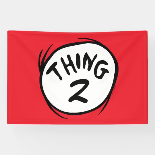 Dr. Seuss | Aangepaste Thing One Thing Two Spandoek (Horizontaal)