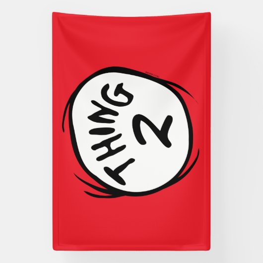 Dr. Seuss | Aangepaste Thing One Thing Two Spandoek (Verticaal)