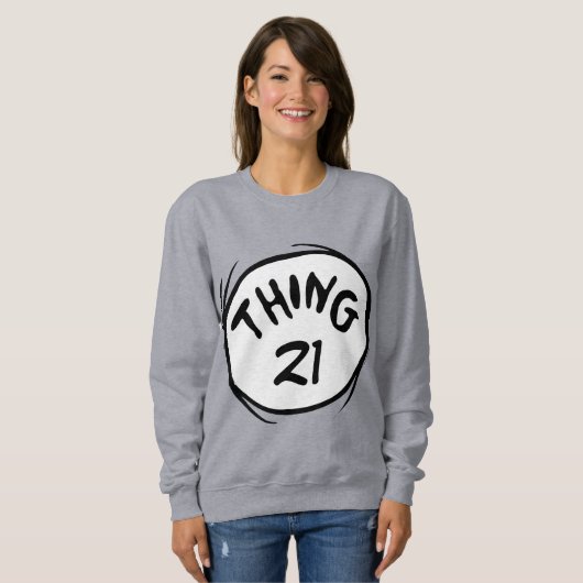 Dr. Seuss | Aangepaste Thing One Thing Two Trui (Voorkant volledig)