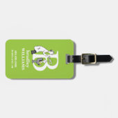 Dr. Seuss ABC: Brief B - wit| Jouw namen toevoegen Bagagelabel (Voorkant horizontaal)