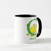 Dr. Seuss ABC: Brief C - groen| Jouw namen toevoeg Mok (Voorkant rechts)