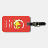 Dr. Seuss ABC: Brief C - wit| Jouw namen toevoegen Bagagelabel (Voorkant horizontaal)