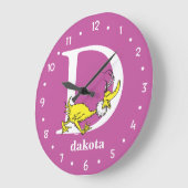 Dr. Seuss ABC: Brief D - wit| Jouw namen toevoegen Grote Klok (Hoek)