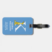 Dr. Seuss ABC: Brief K - wit| Jouw namen toevoegen Bagagelabel (Achterkant horizontaal)