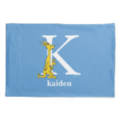 Dr. Seuss ABC: Brief K - wit| Jouw namen toevoegen Kussensloop (Achterkant)