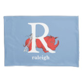 Dr. Seuss ABC: Brief R - wit| Jouw namen toevoegen Kussensloop (Voorkant)