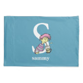 Dr. Seuss ABC: Brief S - wit| Jouw namen toevoegen Kussensloop (Achterkant)