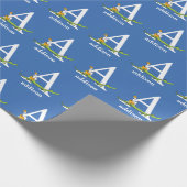 Dr. Seuss ABC: Letter A - White | Jouw namen toevo Cadeaupapier (Hoek)