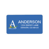 Dr. Seuss ABC: Letter A - White | Jouw namen toevo Etiket (Voorkant)