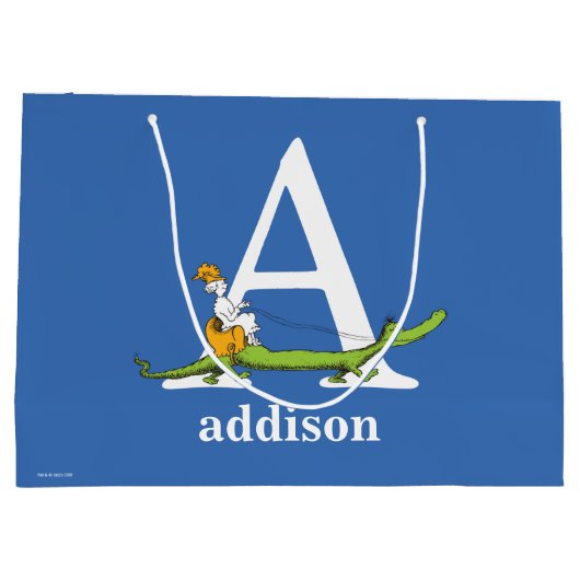 Dr. Seuss ABC: Letter A - White | Jouw namen toevo Groot Cadeauzakje (Achterkant)
