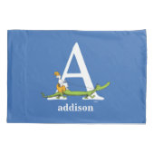 Dr. Seuss ABC: Letter A - White | Jouw namen toevo Kussensloop (Achterkant)