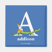 Dr. Seuss ABC: Letter A - White | Jouw namen toevo Magneet (Voorkant)
