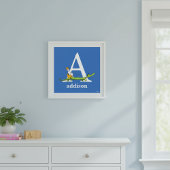 Dr. Seuss ABC: Letter A - White | Jouw namen toevo Poster