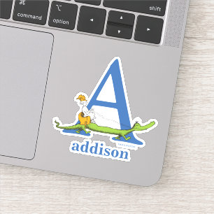 Dr. Seuss ABC: Letter A - White   Jouw namen toevo Sticker