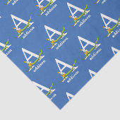 Dr. Seuss ABC: Letter A - White | Jouw namen toevo Tissuepapier (Detail)