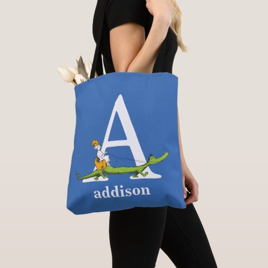 Dr. Seuss ABC: Letter A - White | Jouw namen toevo Tote Bag (Dichtbij)
