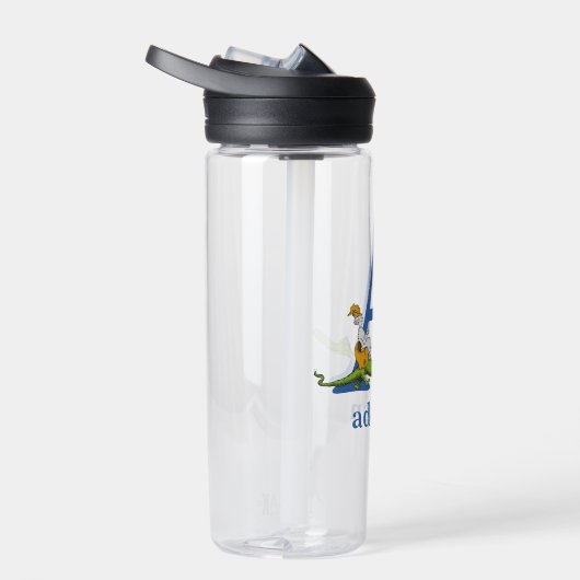 Dr. Seuss ABC: Letter A - White | Jouw namen toevo Waterfles (Rechts)